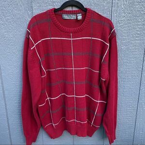 Oscar De La Renta Sweater Men's XXL Red